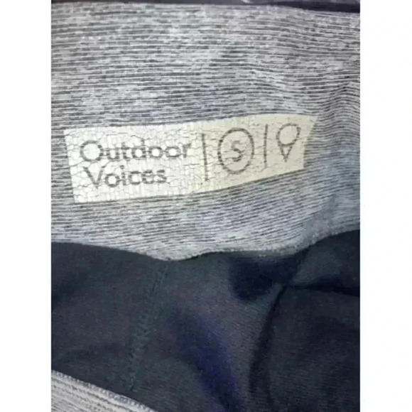 Outdoor Voices Leggings ColorBlock Dipped Leggings Grey Size S FLAWED - Picture 5 of 11